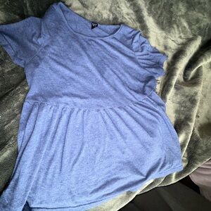 Cute blue peplum t shirt size 0XL